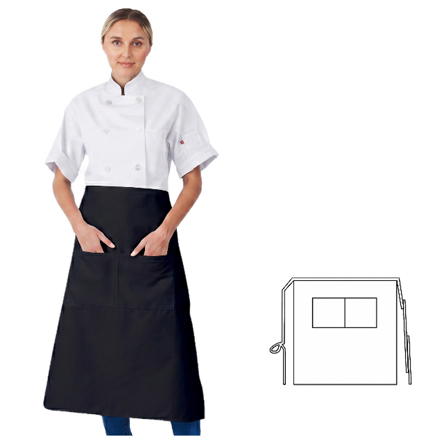 HiLite Two Pockets Bistro Apron Wrinkle Resistant (30″ W x 32″ H) - 92 ...