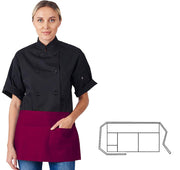 HiLite Three Pocket Waist Apron Wrinkle Resistant (22" W x 12" H) - 970