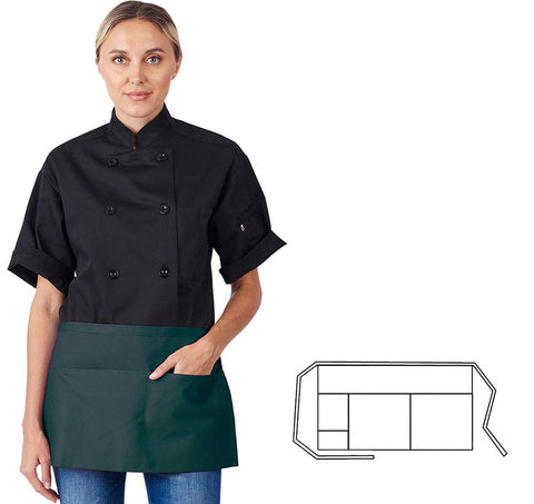 HiLite Three Pocket Waist Apron Wrinkle Resistant (22" W x 12" H) - 970