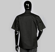 HiLite Classic Black Unisex Short Sleeve Chef Coat  - 530BK