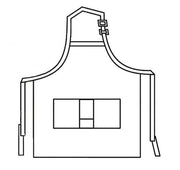 HiLite Adjustable Neck Three Pockets Bib Apron - Wrinkle Resistant (28″ W x 30″ H)- 822P3A