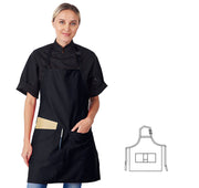 HiLite Adjustable Neck Three Pockets Bib Apron - Wrinkle Resistant (28″ W x 30″ H)- 822P3A