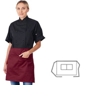 HiLite Two Pockets 1/2 Bistro Apron Wrinkle Resistant (30″ W x 18″ H)- 930