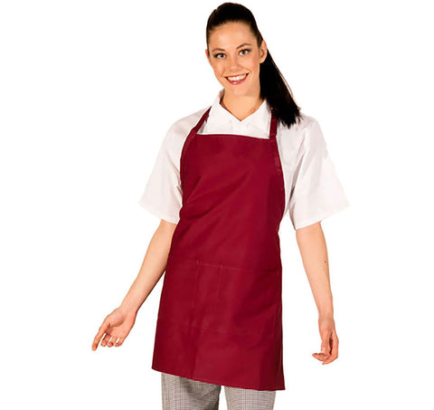 HiLite Adjustable Neck Three Pockets Bib Apron - Wrinkle Resistant (28″ W x 30″ H)- 822P3A