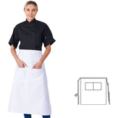 HiLite Two Pockets Bistro Apron Wrinkle Resistant (30″ W x 32″ H) - 920