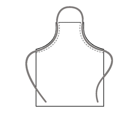 Hilite Adjustable Neck Heavy Duty Brown PVC Vinyl Bib Apron (26″ W x 28″ H)- 855A