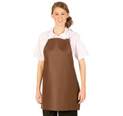 Hilite Adjustable Neck Heavy Duty Brown PVC Vinyl Bib Apron (26″ W x 28″ H)- 855A