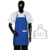 HiLite Fixed Neck Bib Apron - Two Pockets - Wrinkle Resistant (28″ W x 30″ H) - 822P2