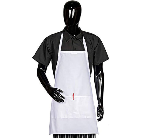 HiLite Adjustable Neck Three Pockets Bib Apron - Wrinkle Resistant (28″ W x 30″ H)- 822P3A
