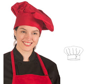 HiLite 13" Tall Master Chef Hat, Adjustable Velcro Closure One Size Fit Most - 110