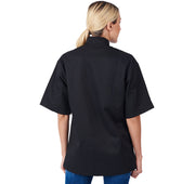 HiLite Classic Black Unisex Short Sleeve Chef Coat  - 530BK