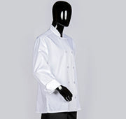 Hilite Classic White Unisex Long Sleeve Chef Coat - 550WH