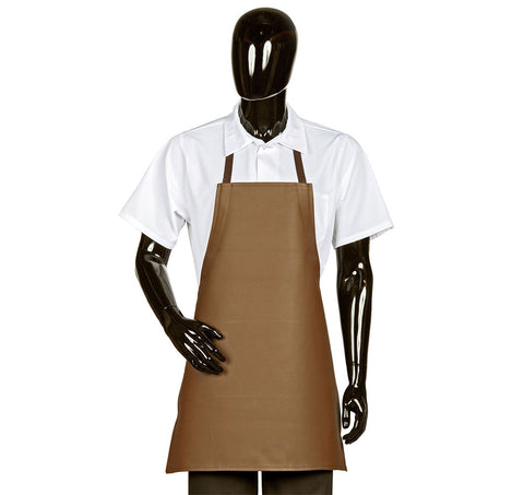 Hilite Adjustable Neck Heavy Duty Brown PVC Vinyl Bib Apron (26″ W x 28″ H)- 855A