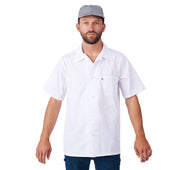 HiLite White Cook Shirt, Utility Shirt, Short Sleeve - 430WH
