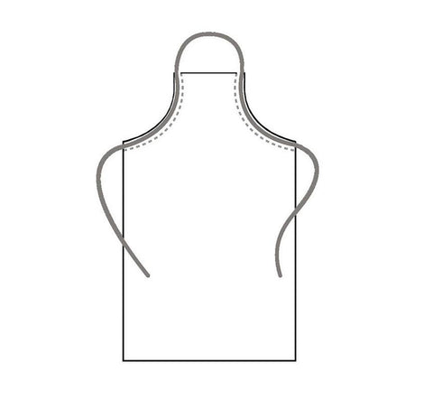 HiLite Adjustable Neck Heavy Duty Extra Long Brown PVC Vinyl Bib Apron  (26″ W x 42″ H)- 855XLA