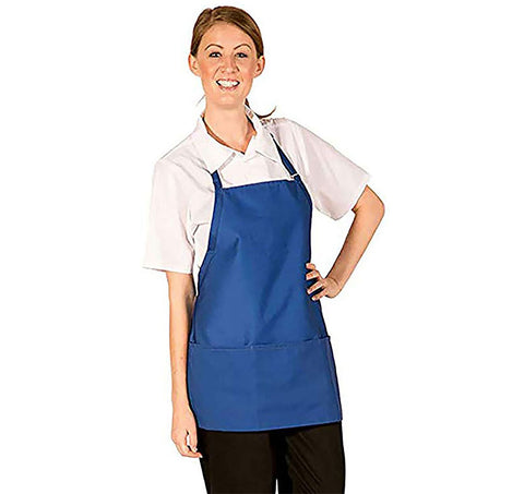 HiLite Adjustable Neck Three Pockets Bib Apron Wrinkle Resistant (24″ W x 24″ H)- 833P3A