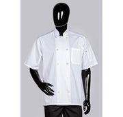 HiLite Classic White Unisex Short Sleeve Chef Coat - 540WH