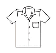 HiLite White Cook Shirt, Utility Shirt, Short Sleeve - 430WH
