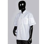 HiLite Classic White Unisex Short Sleeve Chef Coat - 540WH