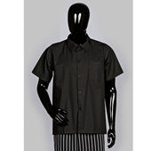 HiLite Black Cook Shirt, Utility Shirt, Short Sleeve - 440BK