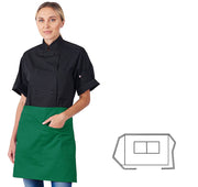 HiLite Two Pockets 1/2 Bistro Apron Wrinkle Resistant (30″ W x 18″ H)- 930