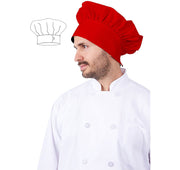 HiLite 13" Tall Master Chef Hat, Adjustable Velcro Closure One Size Fit Most - 110