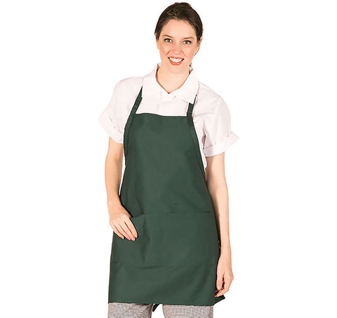 HiLite Adjustable Neck Three Pockets Bib Apron - Wrinkle Resistant (28″ W x 30″ H)- 822P3A