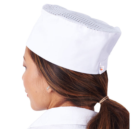 HiLite Mesh Beanie Chef Hat With Cool Vent Fabric One Size Fit Most - 130