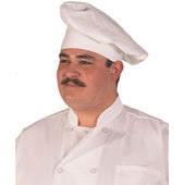 HiLite 13" Tall Master Chef Hat, Adjustable Velcro Closure One Size Fit Most - 110