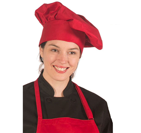 HiLite 13" Tall Master Chef Hat, Adjustable Velcro Closure One Size Fit Most - 110