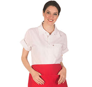 HiLite White Cook Shirt, Utility Shirt, Short Sleeve - 430WH